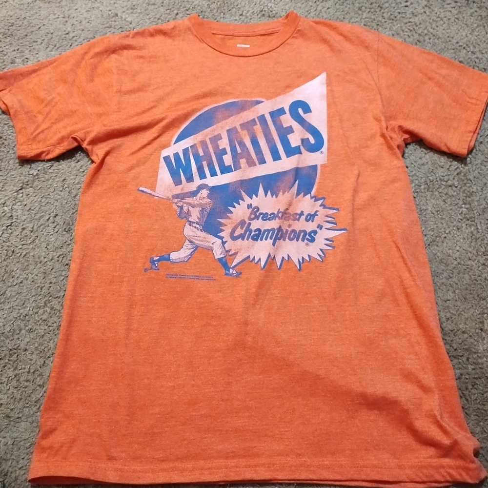 Men's tee shirt, "Wheaties" size M